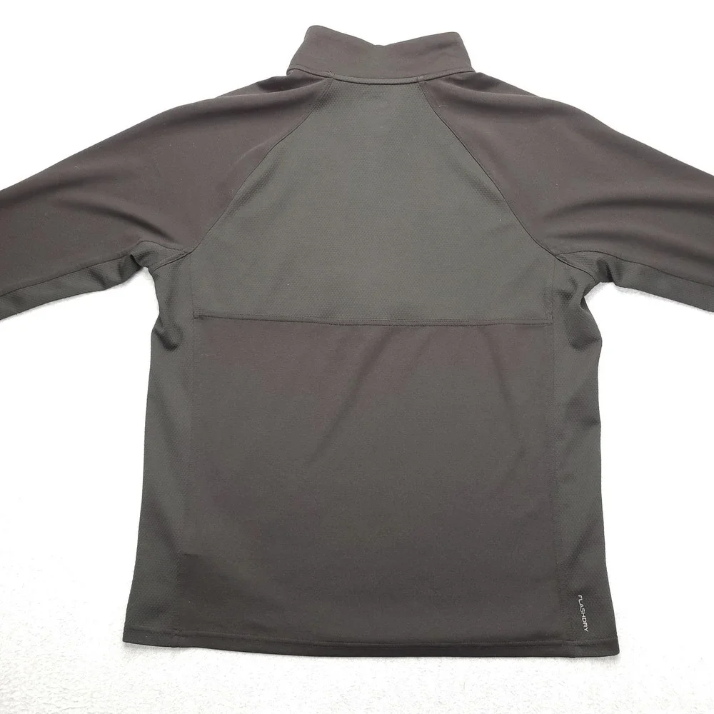 The North Face Pullover Mens Large Black 1/4 Zip Long Sleeve Hiking Top FlashDry